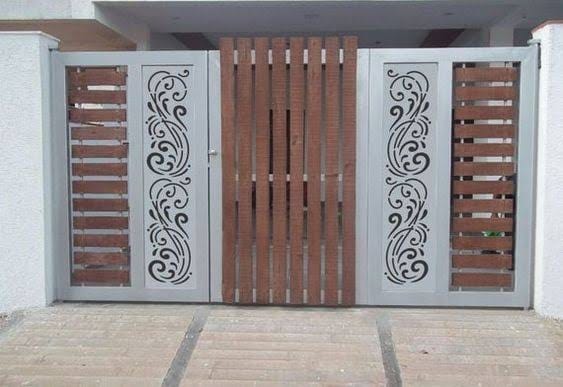 Gurukrupa patterned designer entrance gate